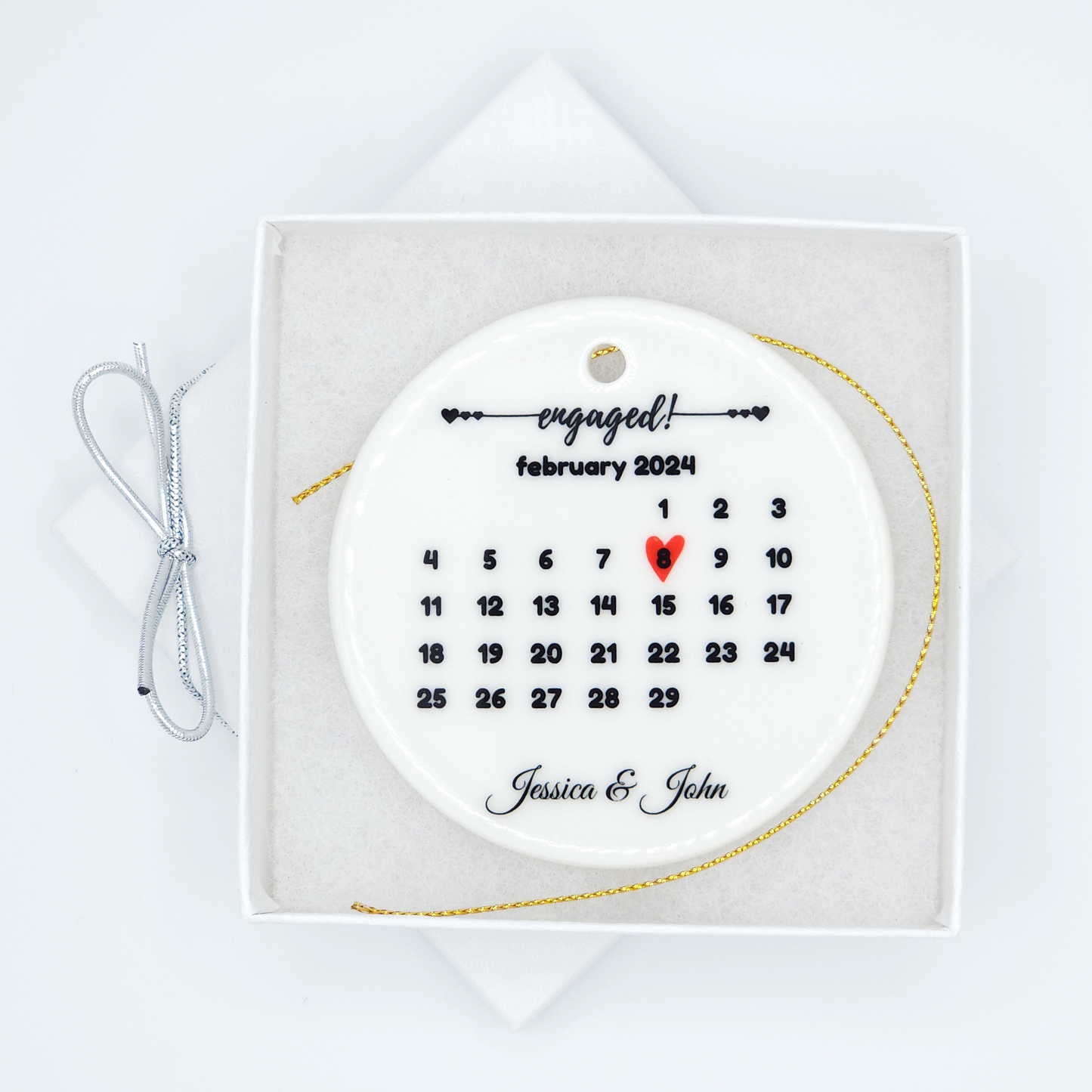 Engaged Ornament - Calendar
