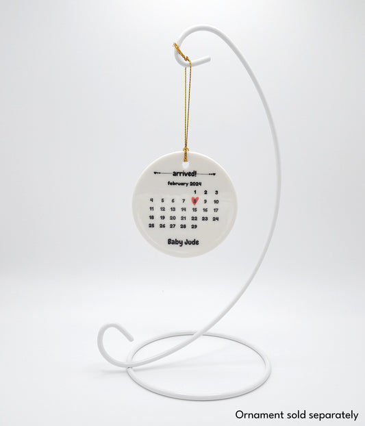 All Year Ornament Stand - White