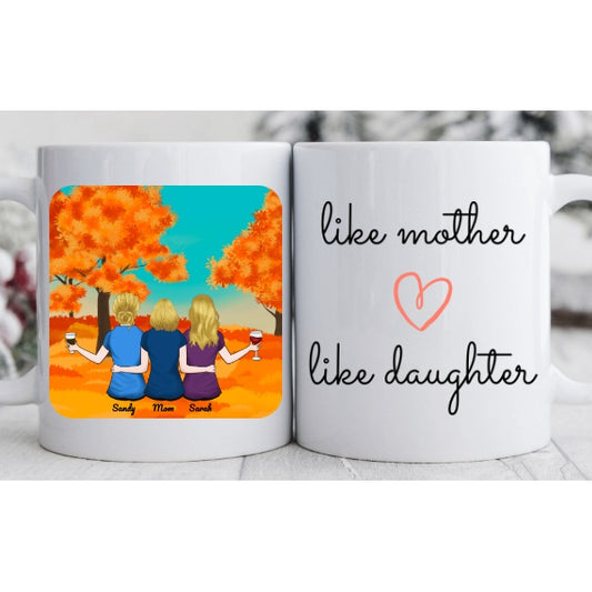 Mom & 2 Daughters - Autumn - Like Mother Like Daughter