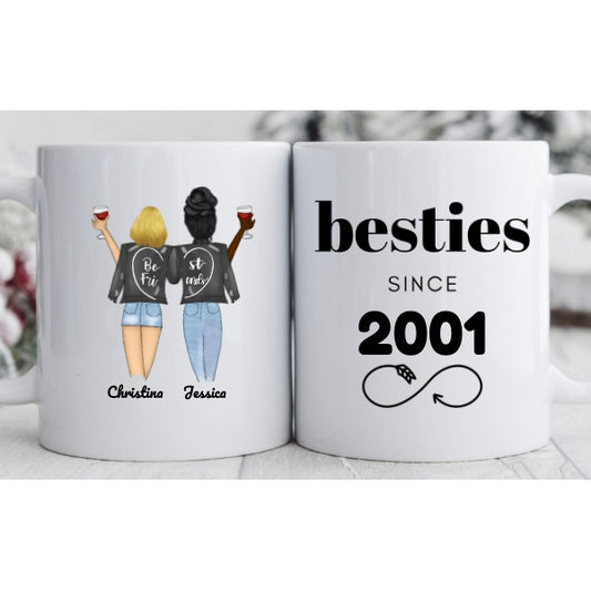 Two Friends - BFF Jackets - Besties Since Mug