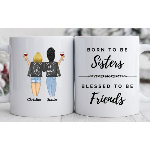 Two Friends - BFF Jackets - Born & Blessed Mug