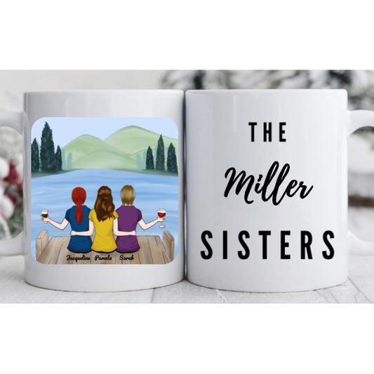 Three Friends - Mountains - The Sisters Mug