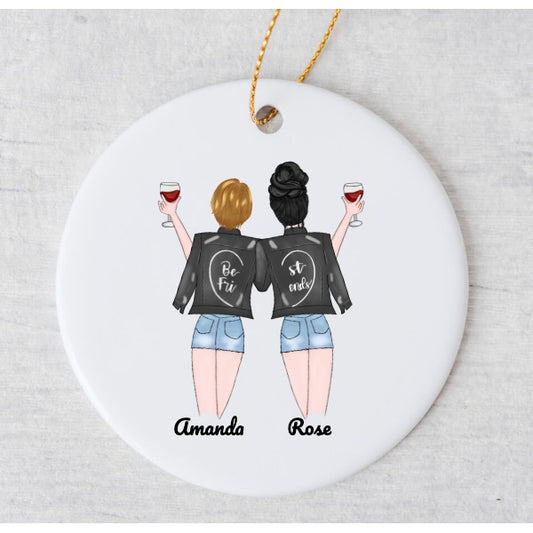 Two Friends - BFF Jackets Ornament