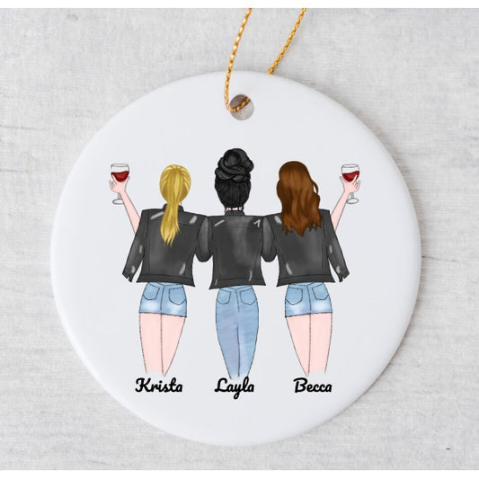 Three Friends - Jackets Ornament
